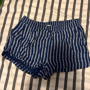 striped shorts